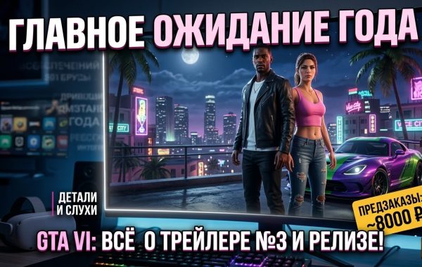 Главное ожидание года: Когда выйдет Trailer #3 для GTA VI?